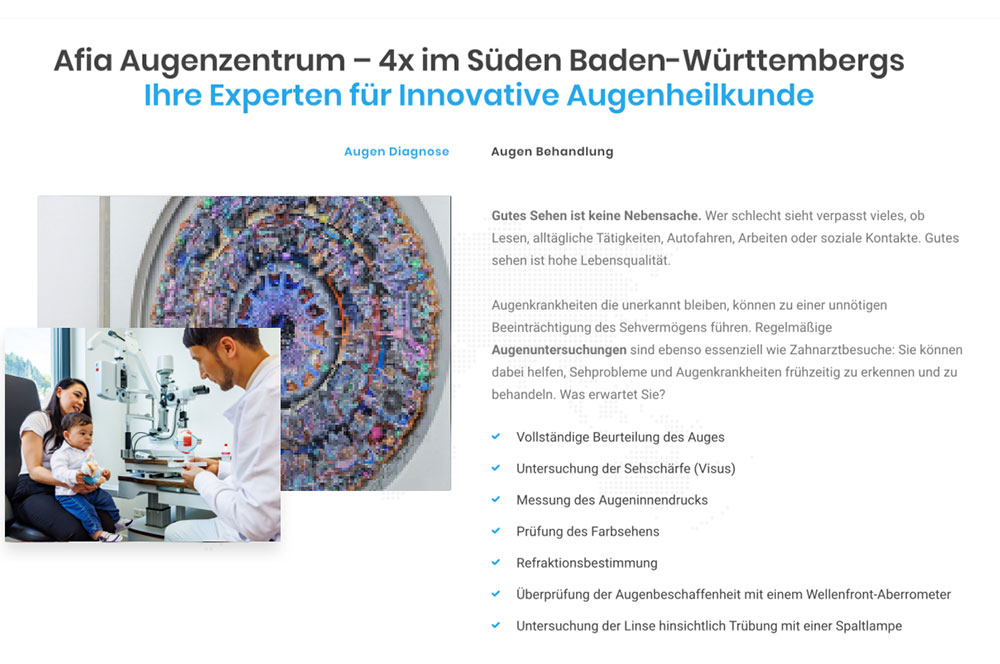 Afia Augenzentrum 4x in Baden-Württemberg